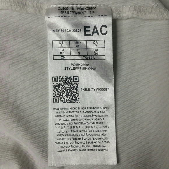 Vintage GUESS JEANS White T Shirt Size Small - Picture 7 of 12